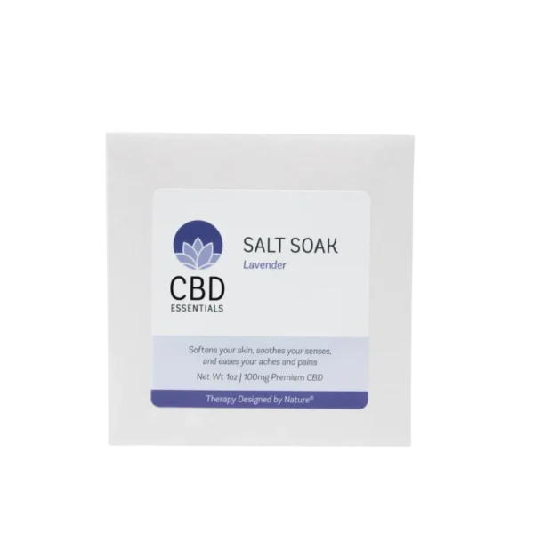 CBD Salt Soak Lavendar 16oz 100mg